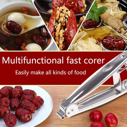 Pitter Tool 304 Stainless Steel O Live Pitter Tool Plum Pitter Stone Remover for Make Peeling for Potatoes.