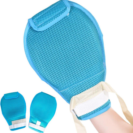 Dementia Restraint Gloves -2 Pcs, Adult No Scratch Mitts for Elderly Hand Safety Protective.