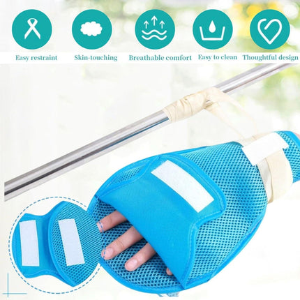 Dementia Restraint Gloves -2 Pcs, Adult No Scratch Mitts for Elderly Hand Safety Protective.