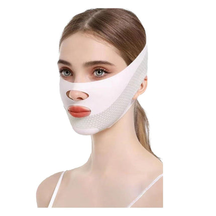 V Line Lifting Mask Chin Strap For Sleeping Reusable，Face Lift Tape Face Slimmer For Women，Jaw Trainer（Pink. Black. Blue）Variety Of Options.(Pink,2PCS).