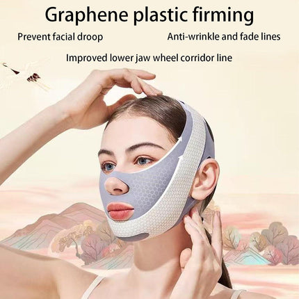 V Line Lifting Mask Chin Strap For Sleeping Reusable，Face Lift Tape Face Slimmer For Women，Jaw Trainer（Pink. Black. Blue）Variety Of Options.(Pink,2PCS).
