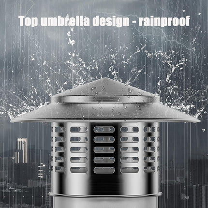 8 Inch Round Chimney Cap, 8 Inch Chimney Cap with Screen, Stove Pipe Topper, 304 Stainless Steel(Full Width: 8in, Interior Width: 7.87in).