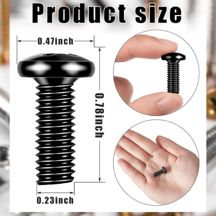 50 Pack M6 x 16 mm Rack Mount Cage Nuts, Screws and Washers Stainless Steel Black Server Rack Screws Square Insert Nuts for Audio Server Console Mounting Routers, Shelves, Enclosures, Cabinets.