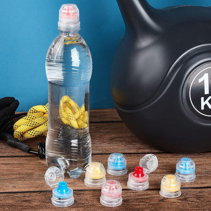 30 Pcs 28 mm Push Pull Replacement Caps Reusable Colorful Plastic Soda Twisted Water Bottle Lid Top Suitable for 28 mm Sport Bottle Cap.