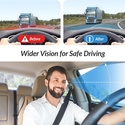 Wedge Car Seat Cushion for Driving, Innovative Seat Cushion with Honeycomb Gel & Memory Foam for Enhanced Breathability & Support, Car Cushions for Hip Pain Relief, Improve Vision/Posture, Black.