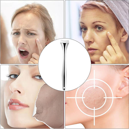Blackhead Remover Tools, Pore Spatula, Nose Pore Scraper Manual Blackhead Squeezing Tool, Face Spatula for Men and Women.