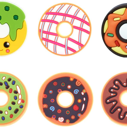 Donuts Shoe Charms fits for Clog Shoes Decoration, Sweet Cake Pins for Shoe & Bracelet Wristband Party Gifts.