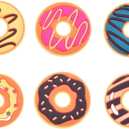 Donuts Shoe Charms fits for Clog Shoes Decoration, Sweet Cake Pins for Shoe & Bracelet Wristband Party Gifts.