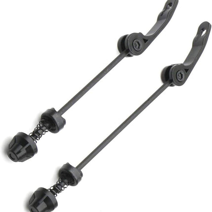 Road Mountain Bicycle MTB Wheel Hub Front and Rear Skewers Quick Release Skewer Clip Bolt Lever Axle QR 145/180 mm, a Pair.