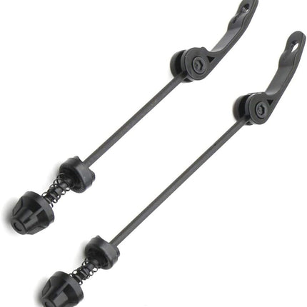 Road Mountain Bicycle MTB Wheel Hub Front and Rear Skewers Quick Release Skewer Clip Bolt Lever Axle QR 145/180 mm, a Pair.