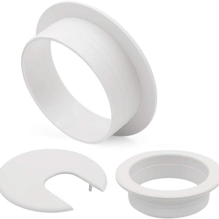 2" Desk Grommet(10 Pack), Wire Cable Hole Cover Plastic Wire Organizers for Office PC Computer Desk Cord Management (White).