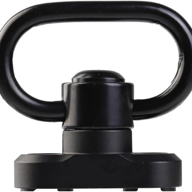 QD Sling Mount kit Rail Adapter Adaptor Push Button Quick Release Strap Buckle, Black.