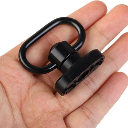 QD Sling Mount kit Rail Adapter Adaptor Push Button Quick Release Strap Buckle, Black.