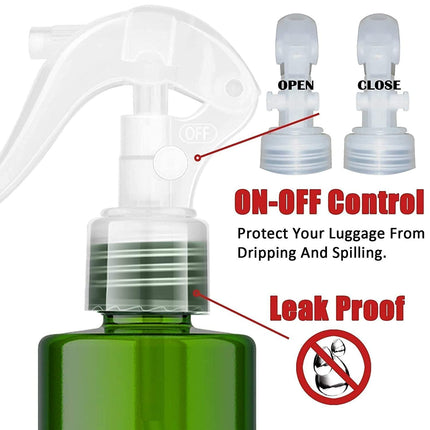 Spray Bottle For Hair - (7oz/2 Pack)-Premium Leak-Proof Travel Bottles - UV Protection Plastic Spray Bottle For Hair - Multi Purpose use Durable （Green）.