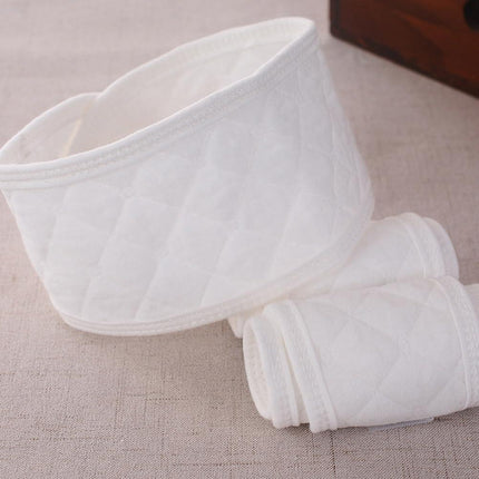 6pcs Cotton Baby Belly Band Infant Umbilical Cord Soft Newborn Navel Belt (White).