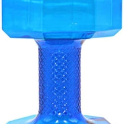 75 Oz (2.2 L) Dumbbell Shaped Water Bottle | Big Capacity | BPA Free | Flip Top Leak Proof lid | Blue.