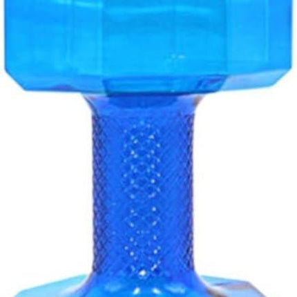 75 Oz (2.2 L) Dumbbell Shaped Water Bottle | Big Capacity | BPA Free | Flip Top Leak Proof lid | Blue.