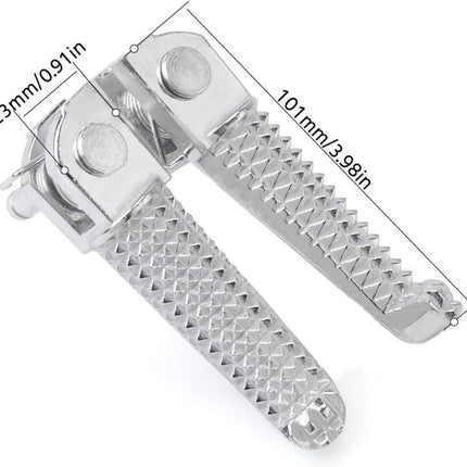 Front Footrest Foot Peg Pedal Compatible with Yamaha YZF R25 R3 MT25 MT03 2014-2023 Motorcycle Bracket (Color : Left Bracket).
