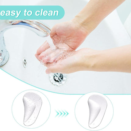 12pcs Arch Support Insoles, Transparent Gel Self-Adhesive Arch Support Shoe Inserts Soft Silicone Foot Arch Cushions Arch Comfort Pads for Women High Heels Sandals Flat Shoes.