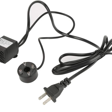 Water Fountain Pump, 2W Submersible Pump with 4 Colorful Lights for Rockery Fountain Pool Garden Pond Fish Aquarium Statuary(US Plug) Water Pumps.