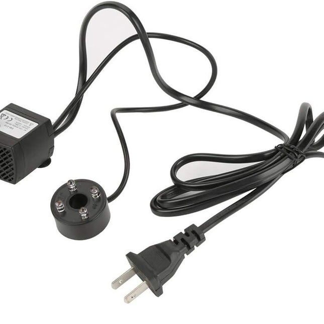 Water Fountain Pump, 2W Submersible Pump with 4 Colorful Lights for Rockery Fountain Pool Garden Pond Fish Aquarium Statuary(US Plug) Water Pumps.