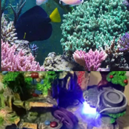 Water Fountain Pump, 2W Submersible Pump with 4 Colorful Lights for Rockery Fountain Pool Garden Pond Fish Aquarium Statuary(US Plug) Water Pumps.