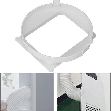 Air Conditioner Exhaust Duct Interface, Portable Air Conditioner Exhaust Hose Connector Adapter ABS Exhaust Duct Interface Coupler for Midea 1P KY35 Mobile Air Conditioning.
