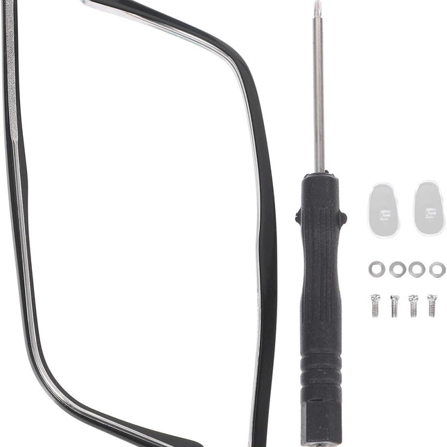 1 Pair Metal Glasses Replacement Temple, Eyeglass Arms Legs Replacement, Glasses Repair Kit Universal Glasses Arm Replacement Legs for Glasses, Sunglasses, Black.