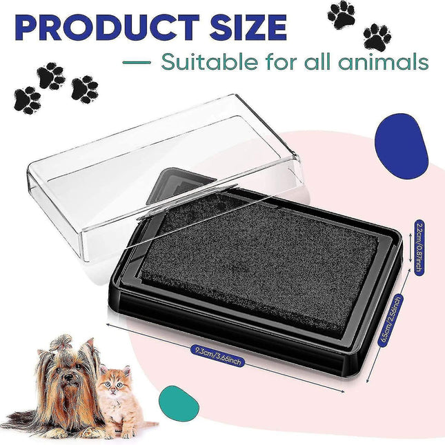 Cat And Dog Paw Print Stamp Pad Pet Paws Ink Pad Safe Pet Friendly Ink Pad No Mess For Puppy Kitten.