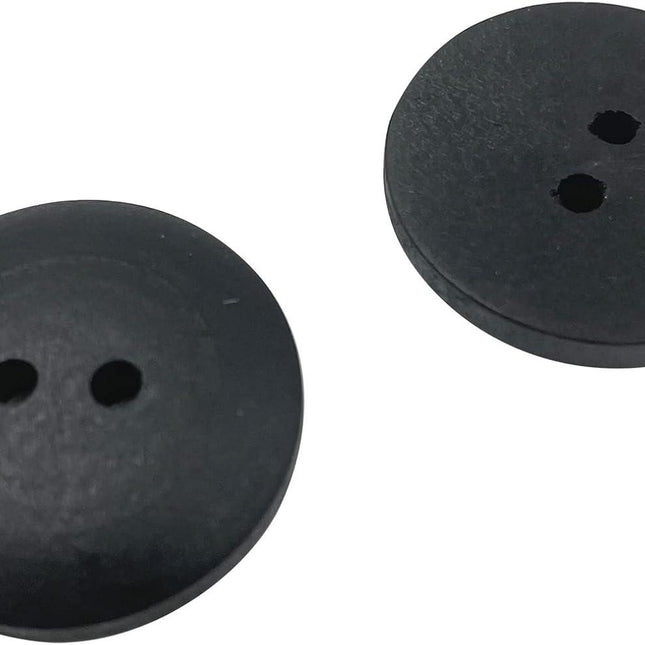 50pcs 25mm (1 inch) Wood Buttons Large Natural Wooden Buttons ZQMALL for Sewing Children Sweater Crafts Bulk Q2161.