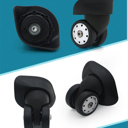 Replacement Luggage Wheels W046# S Size (Di Long) Replacement Plastic Wheels/Luggage Spinner Wheels (2 Pair/Set).
