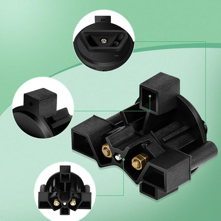 Universal 36V Golf Cart Charger Plug Receptacle for EZGO, for Club Car, for Yamaha, for Taylor Dun, Golf Cart 2 Prong Charger Plug Receptacle.