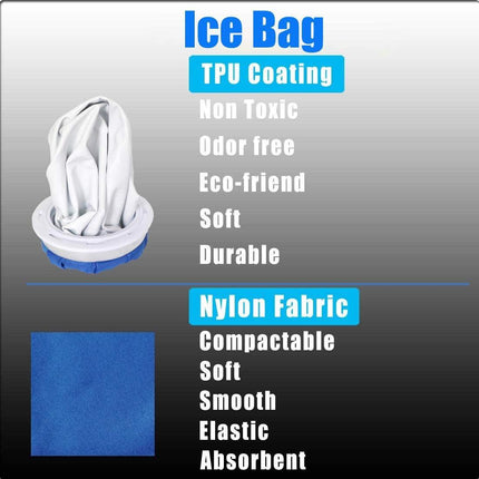 Ice Bags for Injuries Reusable Leak-Proof Ice Packs for Injury Hot Cold Therapy for Head Knee Ankle Face Back Shoulder Fever Elbow Pain Relief Soft Large Medium Small (11 9 6 Inch) 3 Pack.