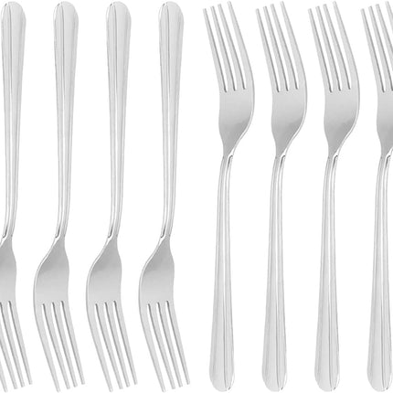 Heavy Weight Dinner Fork Set, 18-0 Stainless Steel 12-Piece, 7 Inches Table Forks.