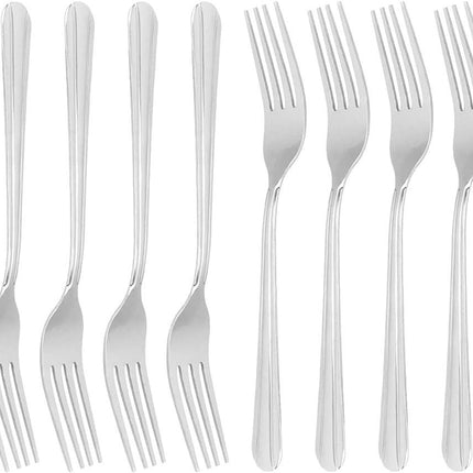 Heavy Weight Dinner Fork Set, 18-0 Stainless Steel 12-Piece, 7 Inches Table Forks.