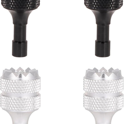 4pcs Drone Controller Sticks, Detachable Drone Remote Joysticks Thumb Rocker Replacement Compatible with DJI Mini 3 Pro Drones DJI RC Smart Controller (Silver, Black).