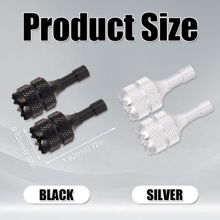 4pcs Drone Controller Sticks, Detachable Drone Remote Joysticks Thumb Rocker Replacement Compatible with DJI Mini 3 Pro Drones DJI RC Smart Controller (Silver, Black).