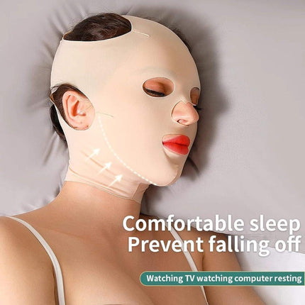 3D Reusable Breathable Beauty Women Anti Wrinkle Slimming Bandage V Shaper Full Face Lift Sleeping Mask.
