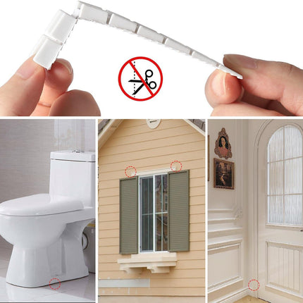 12 Pack White Multi Purpose Furniture Plastic Shims for Leveling Extreme Weight Capacity Wedges Easy to Snap Cut-to-fit Size Leveler for Toilet Shims, Doors, Windows, Sheds, Table.