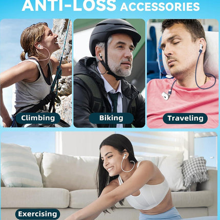 AirPod Strap with Magnetic,AirPod Lanyard Anti-Lost Cord for Sports Anti-Loss, AirPod Accessories Compatible with AirPods 4 Case 2024, AirPod Pro 2nd/1st, AirPod 3, AirPod 2/1- White 1 Pack.