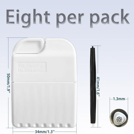 GN Cerustop Wax Guards PN 20439700 Filters for Resound/phonak/Unitron/Resound/Beltone/Widex Heaing Aids with Cleaning Brush Tools Kit and Carry Case-3packs.