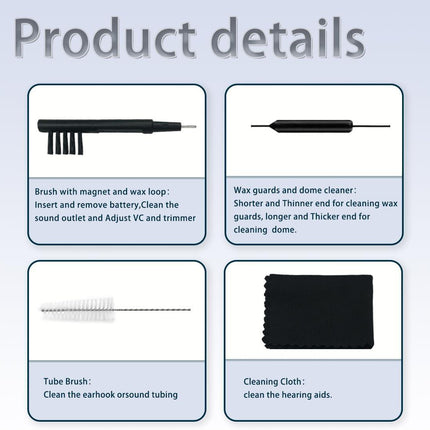 GN Cerustop Wax Guards PN 20439700 Filters for Resound/phonak/Unitron/Resound/Beltone/Widex Heaing Aids with Cleaning Brush Tools Kit and Carry Case-3packs.