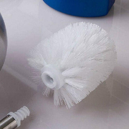 2pcs Toilet Bowl Brush Replacement Head, Universal Toilet Brush Head, Plastic Replacement Toilet Bowl Brush Head, Hotel Home Cleaning Tool Fit for Most of Cleaning Holders.