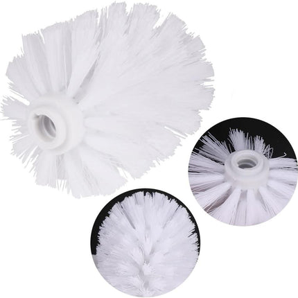 2pcs Toilet Bowl Brush Replacement Head, Universal Toilet Brush Head, Plastic Replacement Toilet Bowl Brush Head, Hotel Home Cleaning Tool Fit for Most of Cleaning Holders.
