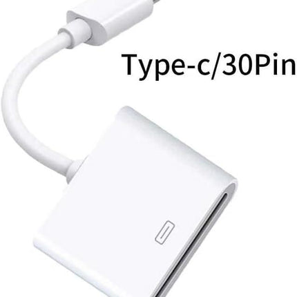 for Apple 30pin Female to USB 3.1 Type-C USB-C Sync Data Charging Adapter Cable Cell Phone OTG Adapters USB Cables Accessories, USB c Female to USB Female Adapter.