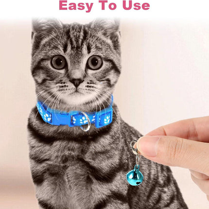 20 pcs Pet Bells for Dog Cat Collar, Metal Round Collar Charms Loud Crisp Sound with Clasps, Kitten Small Animal Pendant Accessories, Christmas Decoration Jingle Bell(Colourful).