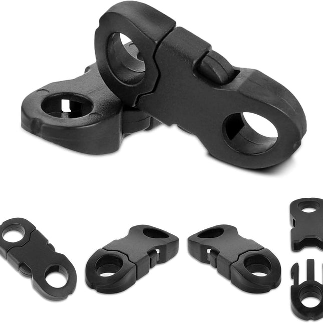 25 Pcs Paracord Necklace Clasps 6mm Hole Breakaway Side Release Plastic Buckle Paracord Accessories Easy Open Necklace Clasp Paracord Buckles for Bracelet Anklet Clasp Braided Necklace Cameras.