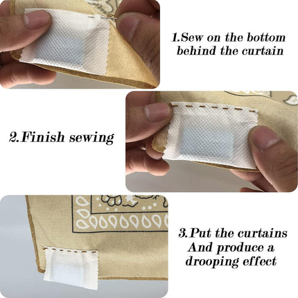 25 Curtain Weights, Bottom Curtains Lead to Weight, Cloth Curtain Weights for Home Curtains and Tablecloths Shower Curtains Cloth Mosquito Nets, Accessories for Signs, 15g Each (55x30 mm).
