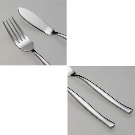8-Piece Stainless Steel Fish Forks and Knives, Serving Set.