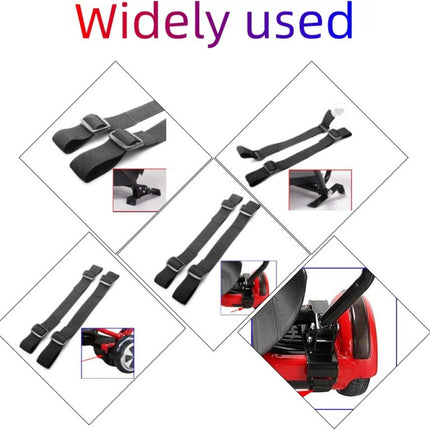 4 Piece Adjustable Hoverboard Seat Attachment and Protector Hook for Kart Accessories Self Balance (19.1 Inches), Boogie Board Strap Replacement, Kids and Adult Go-Kart.